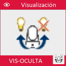 Oculta o muestra entidades concretas del dibujo seleccionadas por el usuario.