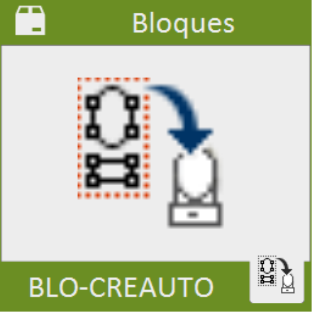 Crea un bloque de forma automática con las entidades del dibujo seleccionadas
