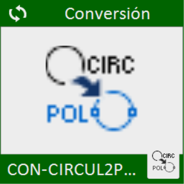 Convierte entidades de circulos en polilineas.