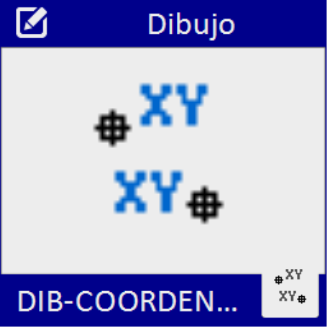 Etiqueta las coordenadas de cada uno de los puntos seleccionados en el dibujo.