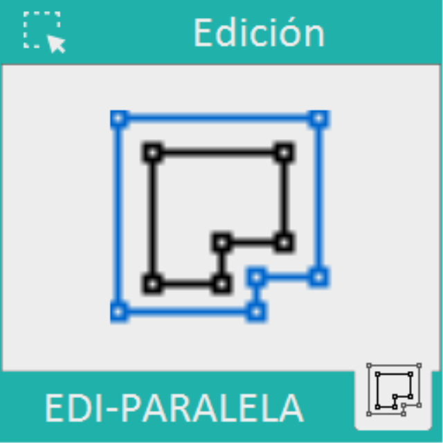Permite hacer paralelas de todas las líneas que marque al mismo tiempo.