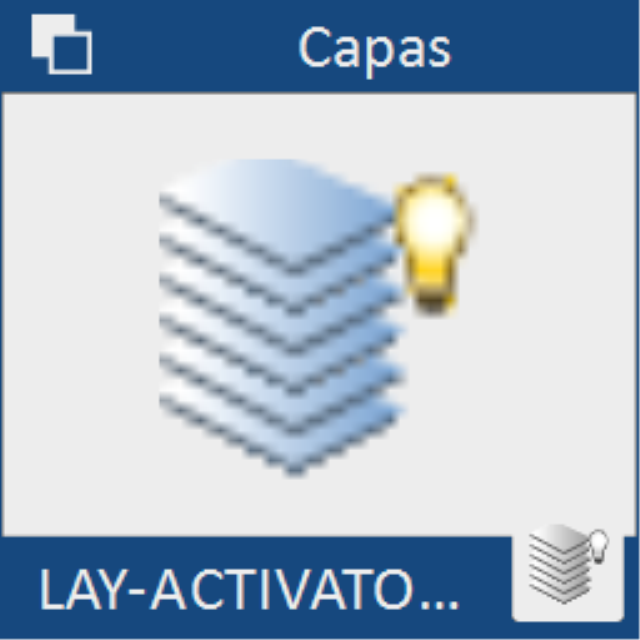Activa de forma automática todas las capas del dibujo sin tener abrir la tabla de capas.