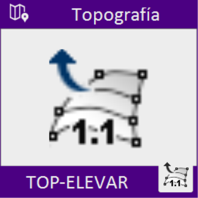 Permite colocar las curvas de nivel que no tienen altura a su altura correspondiente de forma automática extrayendo la información de los textos que indican la altura de las curvas en el propio dibujo. También se puede dar las alturas de las curvas de fo