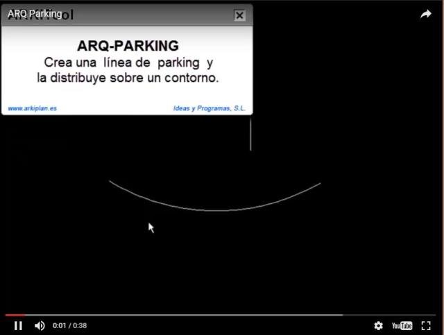 Crea una línea de parking y la distribuye sobre un contorno.