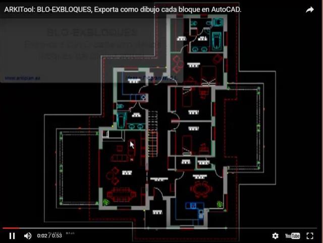 Exporta a DWG cada uno de los bloques contenidos en el dibujo actual.