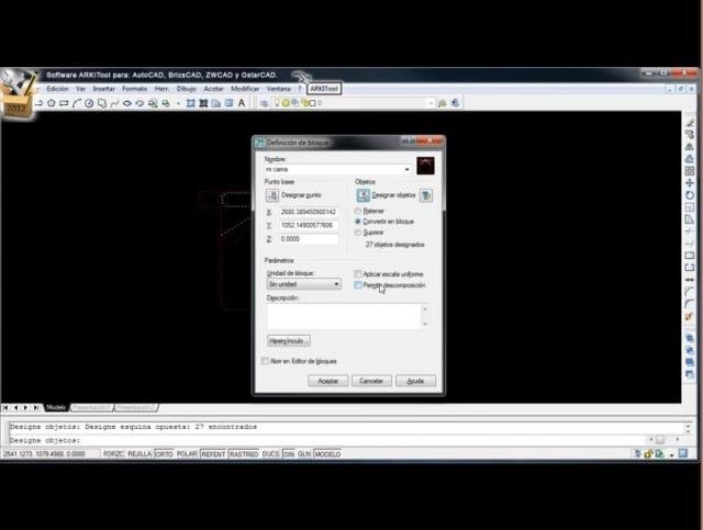 Explota inserciones de bloque que en AutoCAD no se pueden explotar.