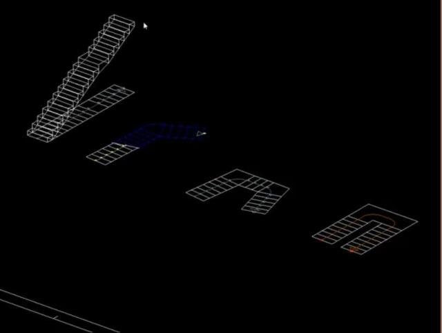 Levanta a 3D las escaleras del dibujo.